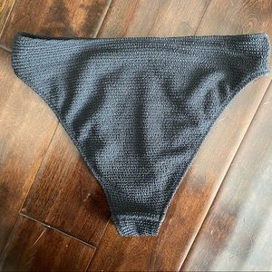 LA Hearts High-Rise Rouched Bikini Bottom